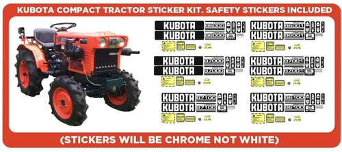 Kubota compact tractor sticker - compact,